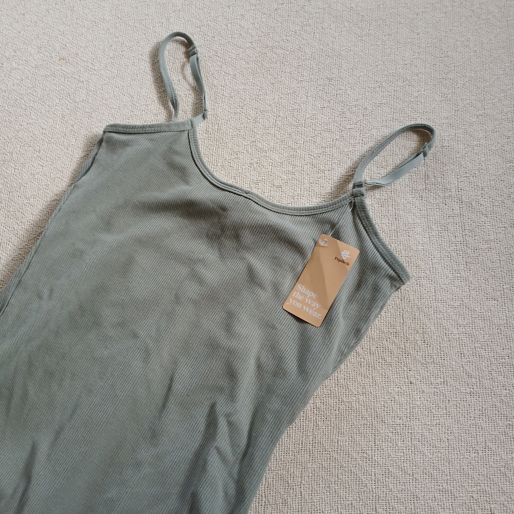 Popilush Mint Shapewear Slimming Midi Slip Dress Large - Picture 7 of 12